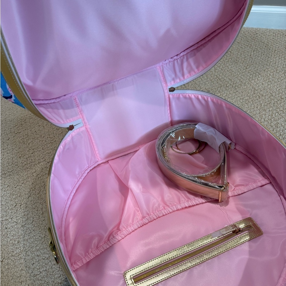 Lilly Pulitzer Pink and Blue Tropical Bag - Picture 2 of 3